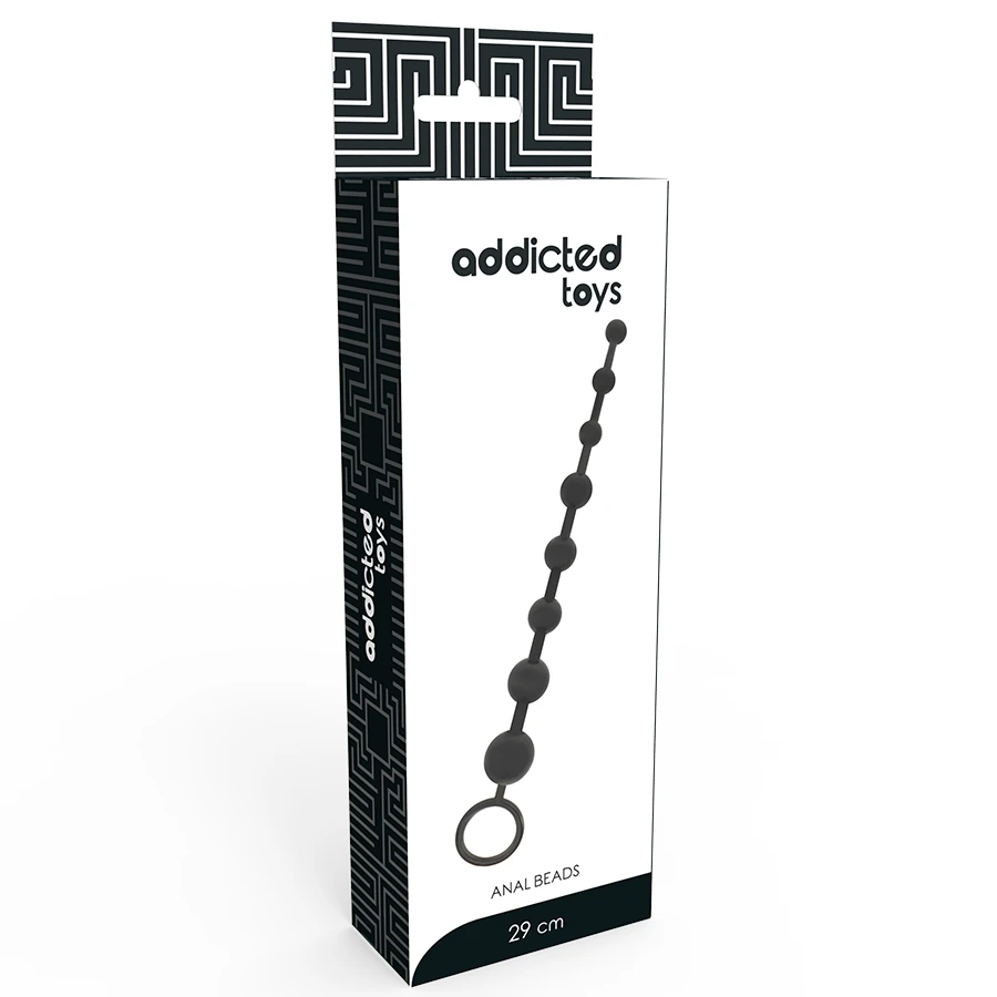 ADDICTED TOYS - KORALIKI ANALNE 29 CM CZARNE
